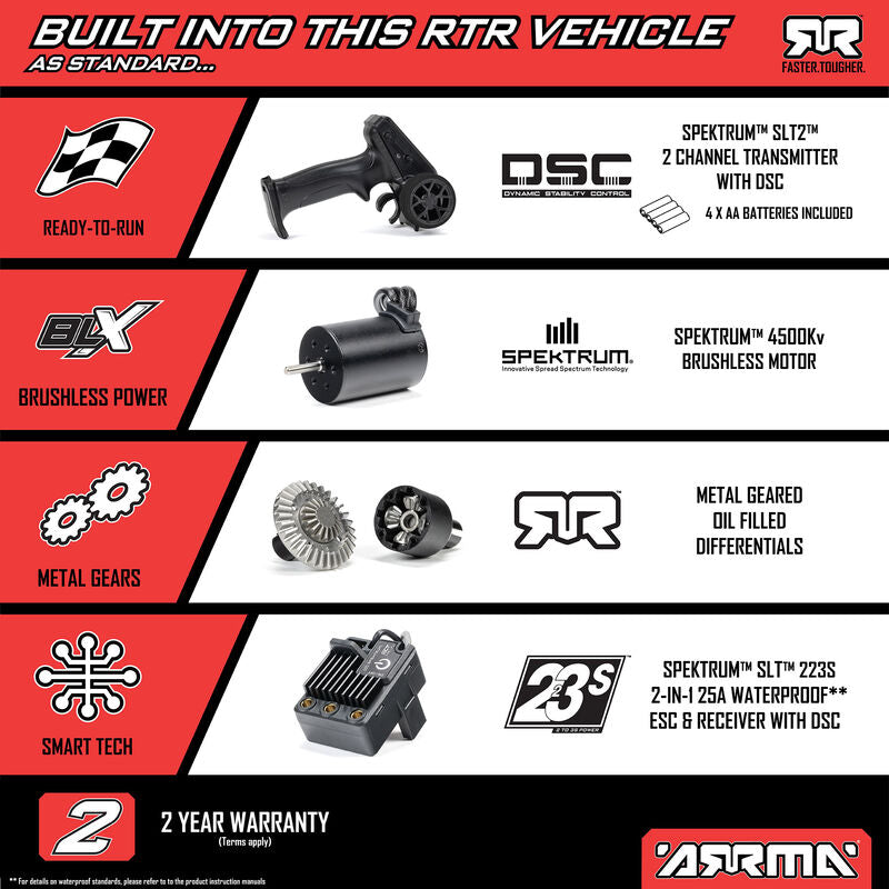 ARRMA 1/16 Mojave Grom 223S BLX 4WD Short-Course (Brushless / ARR)