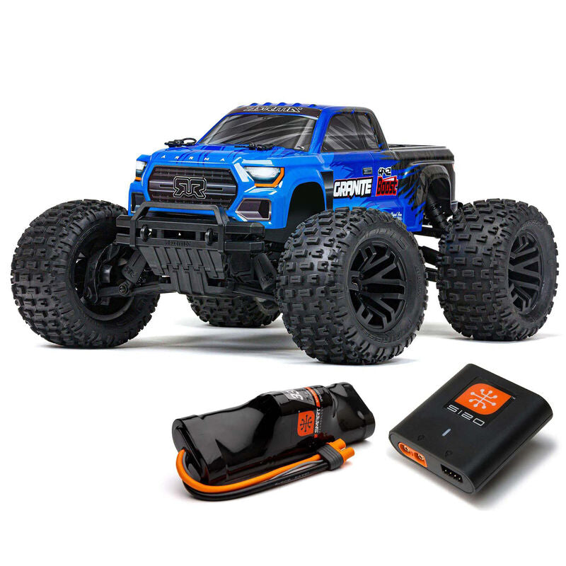 ARRMA 1/10 Granite 4X2 Boost Mega 550 Monster Truck (Brushed / Blue / RTR)