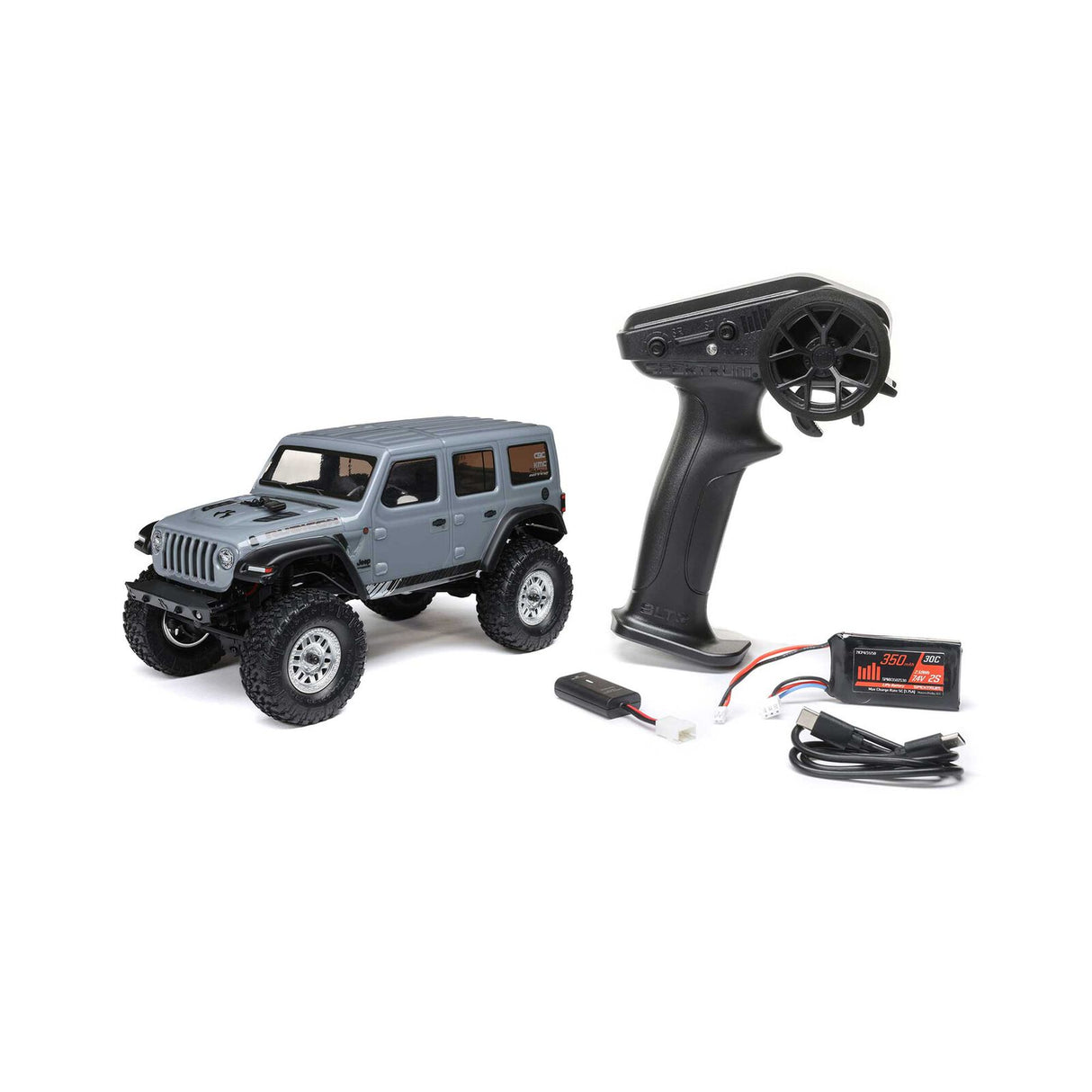 Axial 1/24 SCX24 2019 Jeep Wrangler JLU 4WD Rock Crawler (Brushed / Gray / RTR)