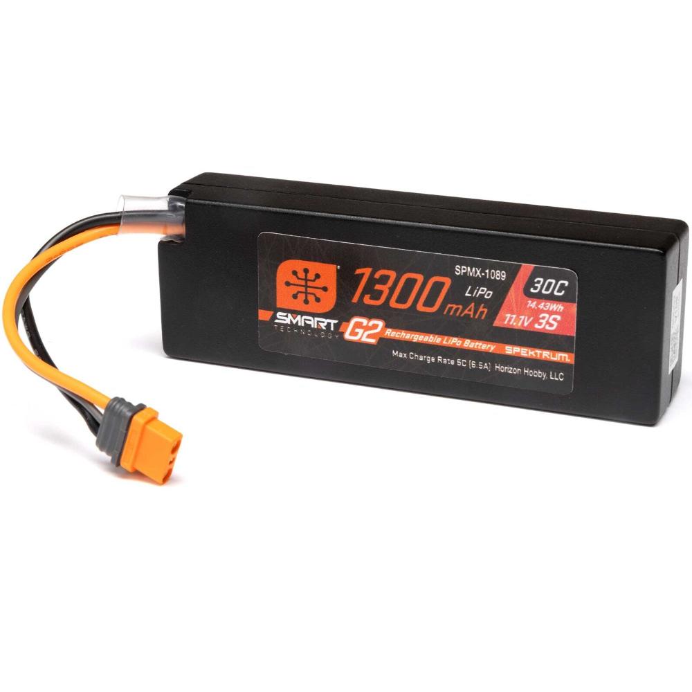 Spektrum Smart G2 3S / 1300mAh / 30C / 11.1V LiPo Battery w/ IC2 Plug