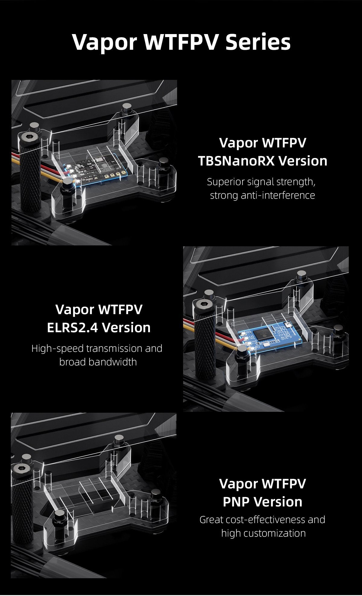 GEPRC Vapor-D5 FPV Drone (No VTX / BNF / ELRS / 4-6S)