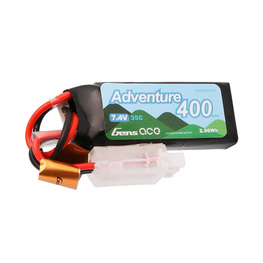 Gens Ace Adventure 2S / 400mAh / 35C / 7.4V / PH-2.0 LiPo Battery