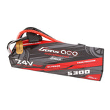 Gens Ace 2S / 5300mAh / 60C / 7.4V / G-Tech / EC3,Dean,XT60 HardCase LiPo Battery