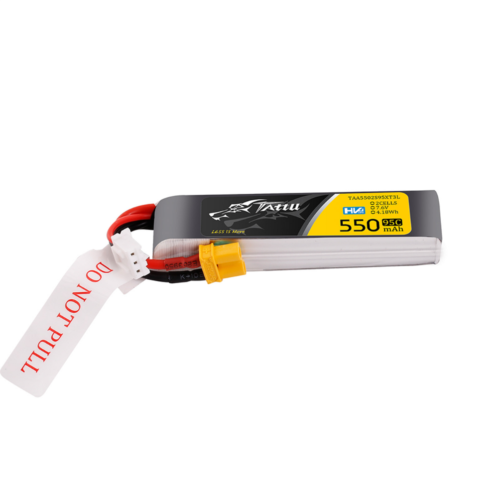 Tattu R-Line 2S / 550mAh / 95C / 7.6V / XT30 LiPo Battery