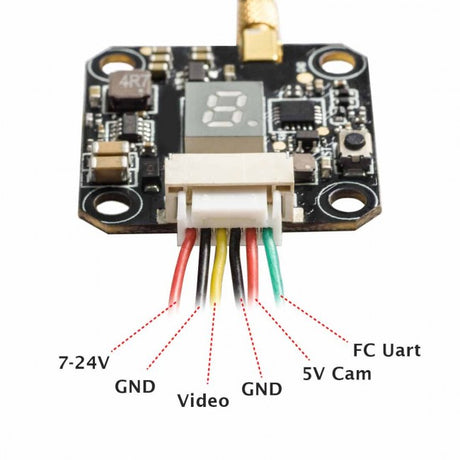 AKK FX3 5.8GHz Video Transmitter (20x20mm / 25-600mW / MMCX to SMA) | RC-N-Go