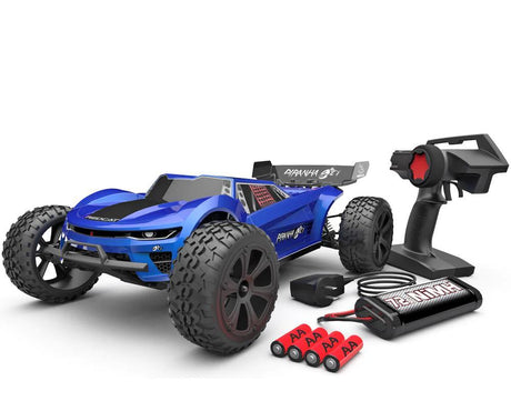 zz- Redcat 1/10 Piranha Electric Truggy (Brushed / Blue / RTR) | RC-N-Go