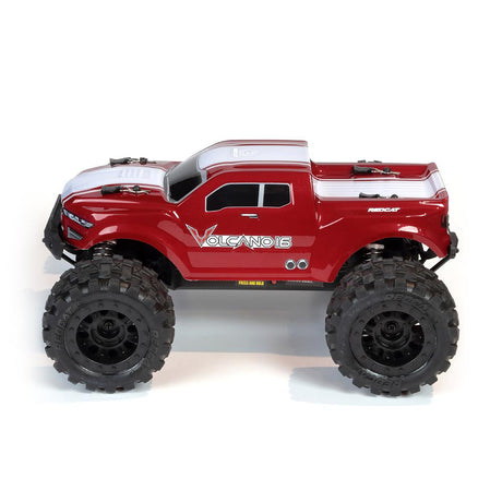 Redcat 1/16 Volcano-16 Mini 4WD Monster Truck (Brushed / RTR / Red or Blue) | RC-N-Go