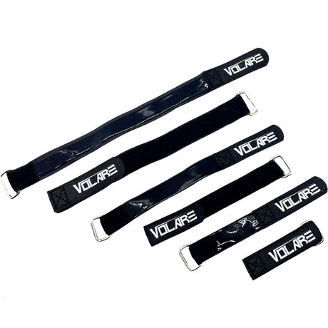 Volare Battery Straps (2pcs / Black  / Multiple Sizes) | RC-N-Go